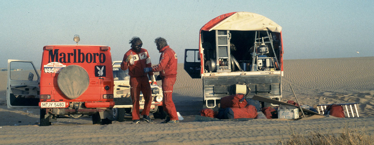 Dakar 1985 BMW Team "Rapid Assitance" Josef Loder