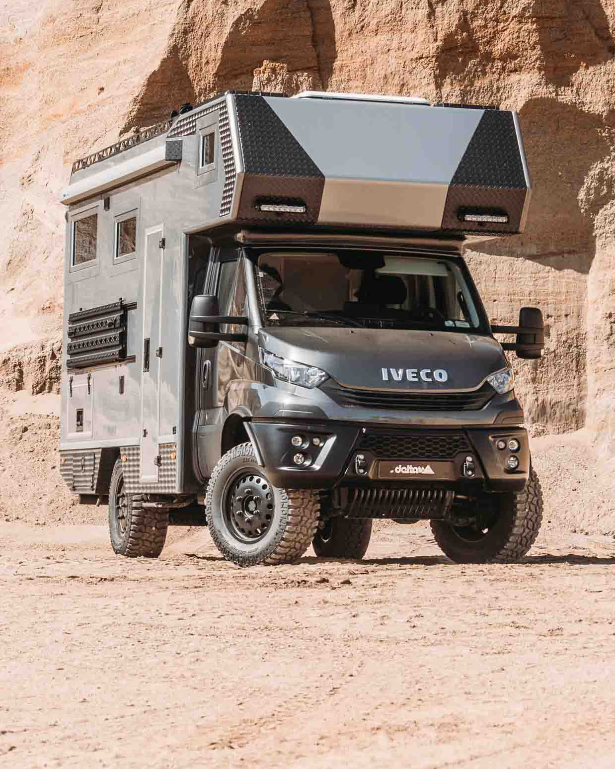 Iveco Daily 4x4 Aluräder für Reise-Mobil mit Mileking 37 Zoll Reifen und delta-Felgen Forged